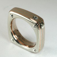 Seven Layer Diamond Dip Ring